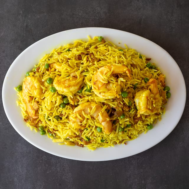 Shrimp Biryani.