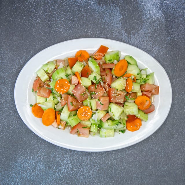 Tomato Cucumber Salad.