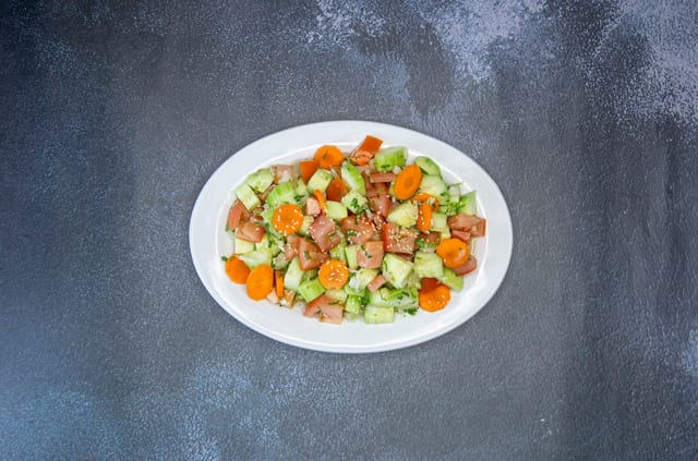 Tomato Cucumber Salad.